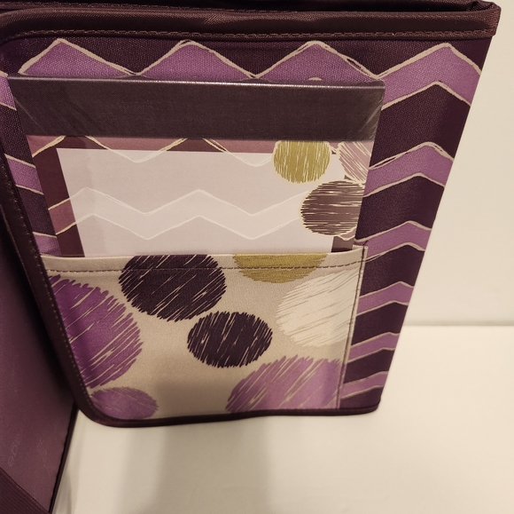 NWT Thirty-One Fold-It-Up Organizer 988B Plum Chevron - Picture 9 of 10
